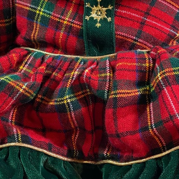 Vintage 1999 16" Snowflake White Christmas Teddy Bear Plush Stuffed Animal, Girl - Picture 3 of 12